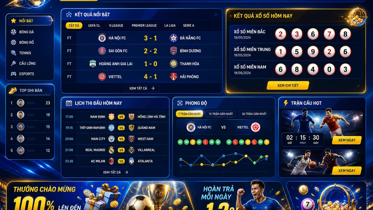 Tra cứu nhanh kết quả và lịch bóng đá hấp dẫn cùng 99win hôm nay