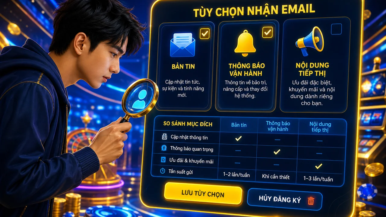 Trước khi nhập email: 99win đăng ký nhận bản tin có chia sẻ email không?